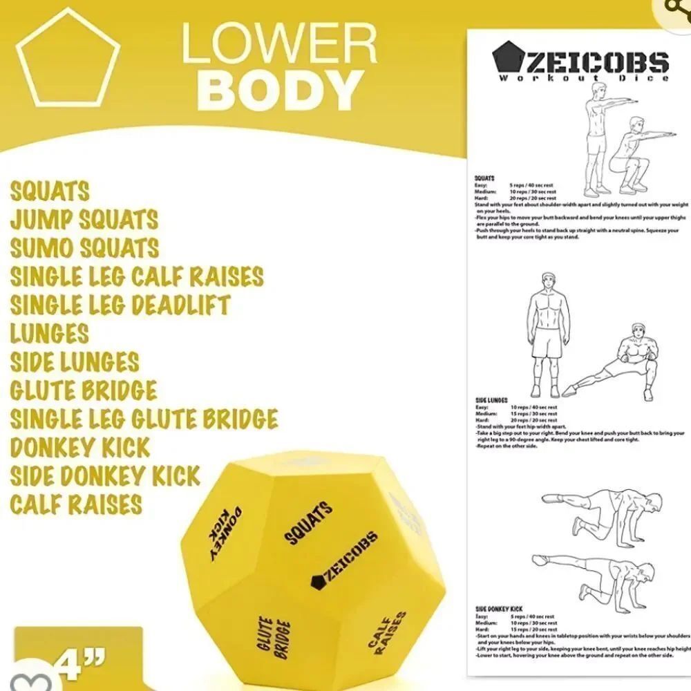 Zeicobs Workout Dice Set of 3 - Picture 6 of 10